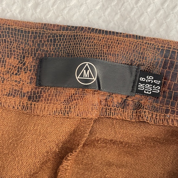 Faux leather snakeskin mini skirt - Picture 5 of 5